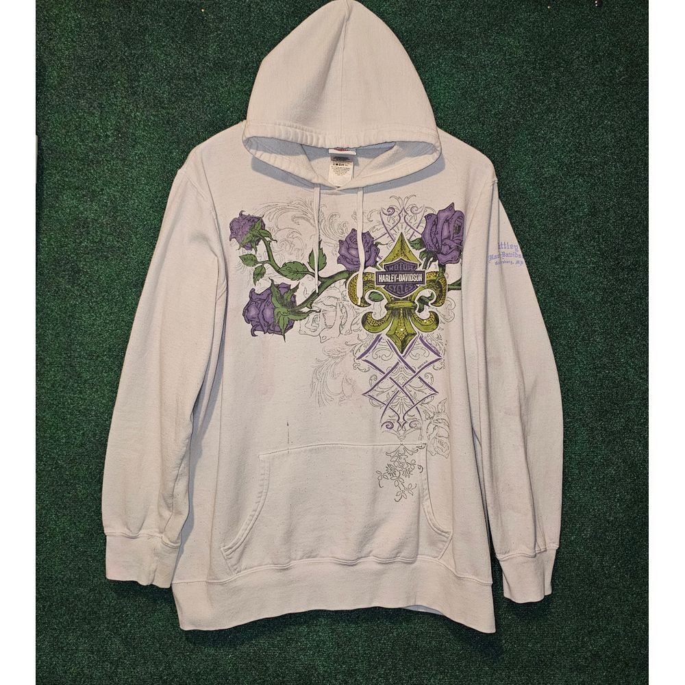 Harley Davidson Y2k Grunge Hoodie